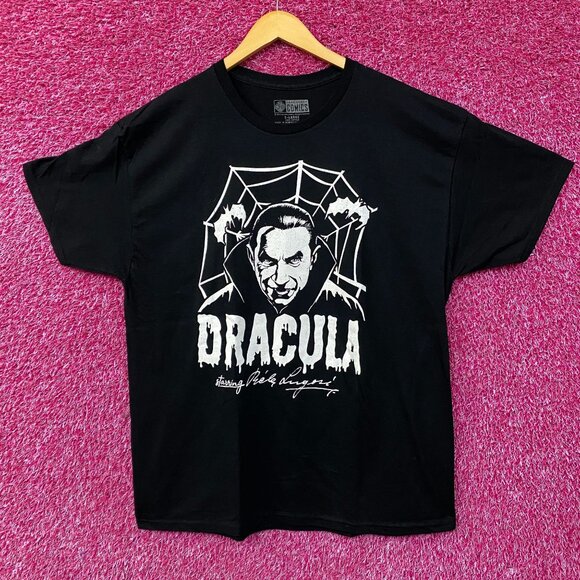 Bela Lugosi Dracula Spiders Web Graphic T-Shirt XL - Picture 1 of 4